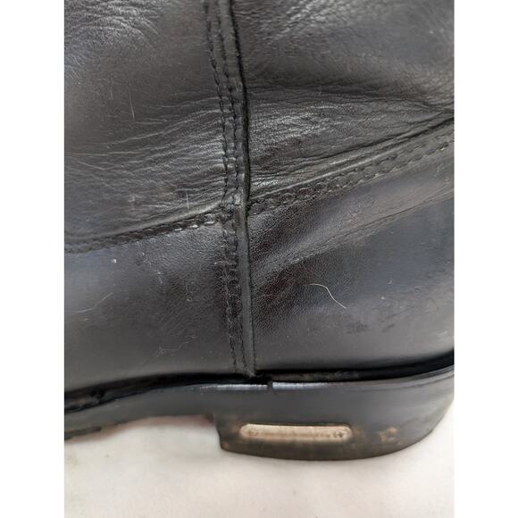 Harley Davidson Ladies Lace Up Back Western Style Boot Black  8.5 EU 39.5 - Picture 6 of 11